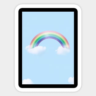 Rainbow an Clouds Sticker